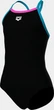 Купальник слитный для девушек Arena SWIMSUIT LIGHT DROP SOLID черный Дети 116 см - зображення 6