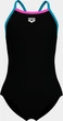 Купальник слитный для девушек Arena SWIMSUIT LIGHT DROP SOLID черный Дети 116 см - зображення 7