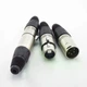 Професійний XLR 4-контактний штекер Amphenol на кабель Ø 3.0-6.5 мм із затискачем типу "крокодил" нікел - зображення 3