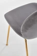 Стілець для кухні та вітальні Halmar K381 Сірий (5905248118997) - зображення 9