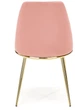 Krzesło do kuchni i salonu Halmar K460 ze złotym stelażem Różowe (5905248119901) - obraz 4