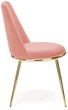 Krzesło do kuchni i salonu Halmar K460 ze złotym stelażem Różowe (5905248119901) - obraz 5