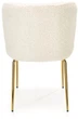 Стілець для кухні та вітальні Halmar K474 із золотим каркасом Кремовий (5905248121027) - зображення 7