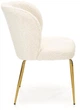 Стілець для кухні та вітальні Halmar K474 із золотим каркасом Кремовий (5905248121027) - зображення 9