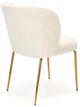 Стілець для кухні та вітальні Halmar K474 із золотим каркасом Кремовий (5905248121027) - зображення 10
