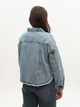 Джинсовая куртка женская синяя укороченная 574-63-T XS - изображение 2