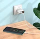Зарядное устройство Hoco C100A USB QC3.0 / Type-C (PD) 20W быстрая зарядка с дисплеем - White - изображение 5
