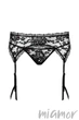 Пояс для чулок Obsessive Catia garter belt L/XL Черный - изображение 4