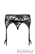 Пояс для чулок Obsessive Catia garter belt L/XL Черный - изображение 5