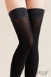 Чулки с гладкой коронкой Gabriella Calze Alva 60 3/4 Nero - изображение 2