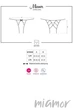 Трусики еротичні Obsessive Miamor panty otwarte L/XL Марсала - зображення 5