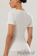 Футболка бесшовная облегающая GIULIA T-Shirt L/XL Белая - изображение 3