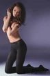 Колготки с поясом на силиконе Gabriella Hipsters Micro Exclusive 3D 40 den 4 Nero - изображение 4