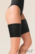 Ленты на бедра (бандалетки) от натирания Gabriella Thigh Band Satin 2XL/3XL (5/6) Черные - изображение 1