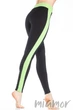 Леггинсы спортивные GIULIA LEGGINGS SPORT XS Черно-зеленые - изображение 4