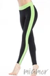 Леггинсы спортивные GIULIA LEGGINGS SPORT XS Черно-зеленые - изображение 6