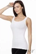 Майка бесшовная Giulia CANOTTA SCOLLO TONDO Bianco S/M Белая - изображение 1
