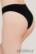 Трусики бразилиана бесшовные Giulia Brasilian briefs Black S Черные - изображение 2