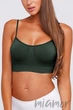 Бесшовный топ на тонких бретелях Giulia Cami top Khaki L/XL Темно-зеленый - изображение 1