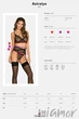 Комплект с широким поясом для чулок Obsessive Astralya set L/XL Черный - изображение 5