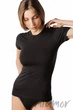 Футболка жіноча облягаюча Luna L008 Laura XL Чорна - зображення 4