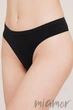 Трусики-стринг бесшовные Giulia String Briefs NERO XL Черные - изображение 1