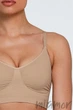 Бюстгальтер-топ бесшовный без косточек GIULIA Bra Shapewear L/XL Бежевый - изображение 2
