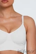 Бюстгальтер-топ бесшовный без косточек GIULIA Bra Shapewear L/XL Белый - изображение 4
