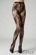 Колготки в сетку кружевные Lores Fashion Rete 025 3/4 Nero - изображение 3