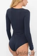 Боди-лонг женский хлопковый JADEA 4154 S/M Синий - изображение 2