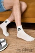 Шкарпетки бавовняні з логотипом Adidas Sport Socks AZ756 41-45 Білі - зображення 2