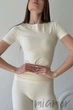Футболка бесшовная с круглым вырезом InSecret T-Shirt Basic Arctic Wolf S/M Молочная - изображение 2