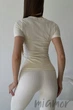 Футболка бесшовная с круглым вырезом InSecret T-Shirt Basic Arctic Wolf S/M Молочная - изображение 3