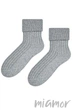 Носки теплые с шерстью Steven 067 Sleeping Socks 38-40 Серые - изображение 2