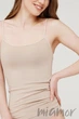 Майка бесшовна з тонкими бретелями Giulia Camisole NATURALE L/XL Бежевая - изображение 3