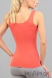Майка безшовна з широкими бретелями Giulia TANK BURNT CORAL S/M Коралловая - изображение 3