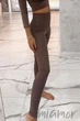 Легінси непрозорі безшовні GIULIA Leggings Energy DEEP TAUPE S/M Коричневі - зображення 4