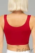 Топ безшовний на широких бретелях Giulia Tank top WINERY S/M Бордовый - изображение 3