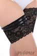 Бандалетки на стегна захисні мереживні Ewlon Opaska Lace XL/XXL Чорні - зображення 2