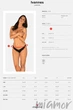 Трусики-бикини с низкой посадкой Obsessive Ivannes XXL/XXXL Черные - изображение 5