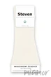 Носки хлопковые в рубчик без резинки Steven 018 39-42 Экрю - изображение 2