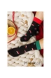 Носочки женские с новогодним принтом Gabriella Christmas One Size Черные - изображение 1