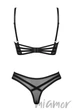 Комплект білизни еротичний Obsessive Roxelia set M/L Чорний - зображення 4