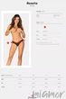 Трусики-стринг полупрозрачные сеточка Obsessive Roxelia XL/XXL Черные - изображение 5