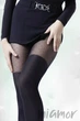 Колготки имитация чулок Annes Mia 60 den 3/4 Чёрный - изображение 2