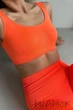 Tоп бесшовный на широких бретелях Giulia Tank Top Orange Neon S/M Оранжевый - изображение 1