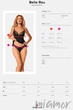Комплект сатиновый - топ с трусиками Obsessive Bella Rou Top M/L Черный - изображение 8