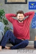 Комплект/пижама мужской с фланелевыми штанами Key MNS 451 B23 2XL Красные с принтом - изображение 2