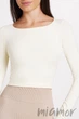 Кроп-топ с длинными рукавами INSECRET CROP TOP ARCTIC WOLF S/M Молочный - изображение 2