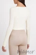 Кроп-топ с длинными рукавами INSECRET CROP TOP ARCTIC WOLF S/M Молочный - изображение 3